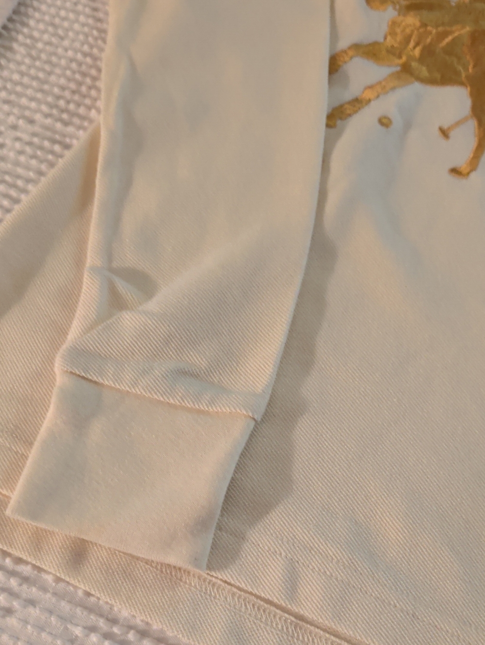 Ralph Lauren 1967 Bleeckers Cup Polo Shirt - Cream with Gold Embroidery - Picture 4 of 13